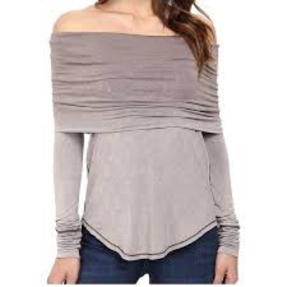 We The Free Free People Cosmo Cowl Neck Shirt Size Small - Picture 9 of 9